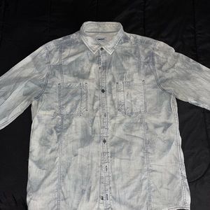 DKNY funky pattern button up